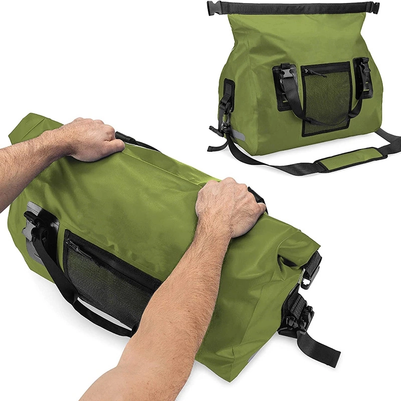 Custom Logo Nylon 420d/PU+TPU Camping Sports Bag Waterproof Dry Duffel Bag