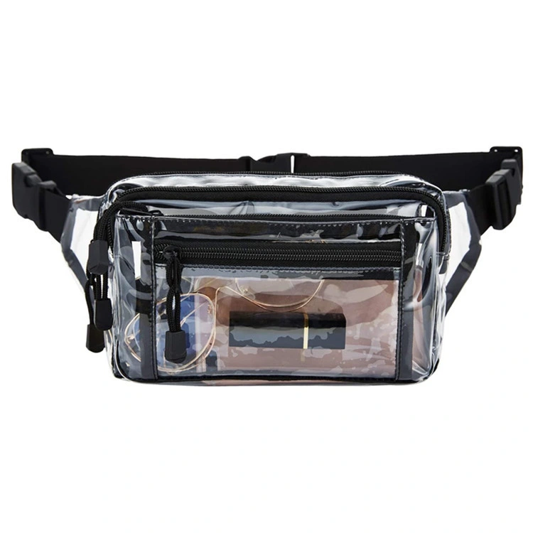 Waterproof Fashion Clear for Women Men Waist Bag with Adjustable Strap Belt Bag for Festival Games Travel