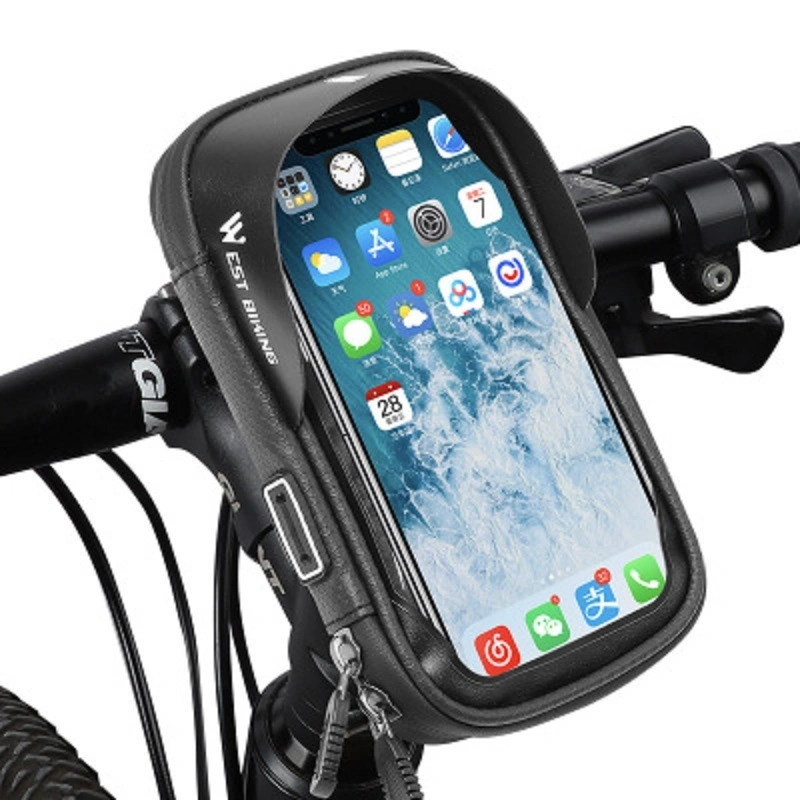 Waterproof Bicycle Phone Holder Touch Screen 360degree Rotatable Handlebar Mount Bag Pouch Wbb16224