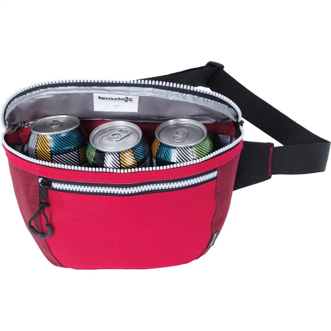 Thermal Polyester Fanny Pack Waterproof Customized Insulated Waist Cooler Bag