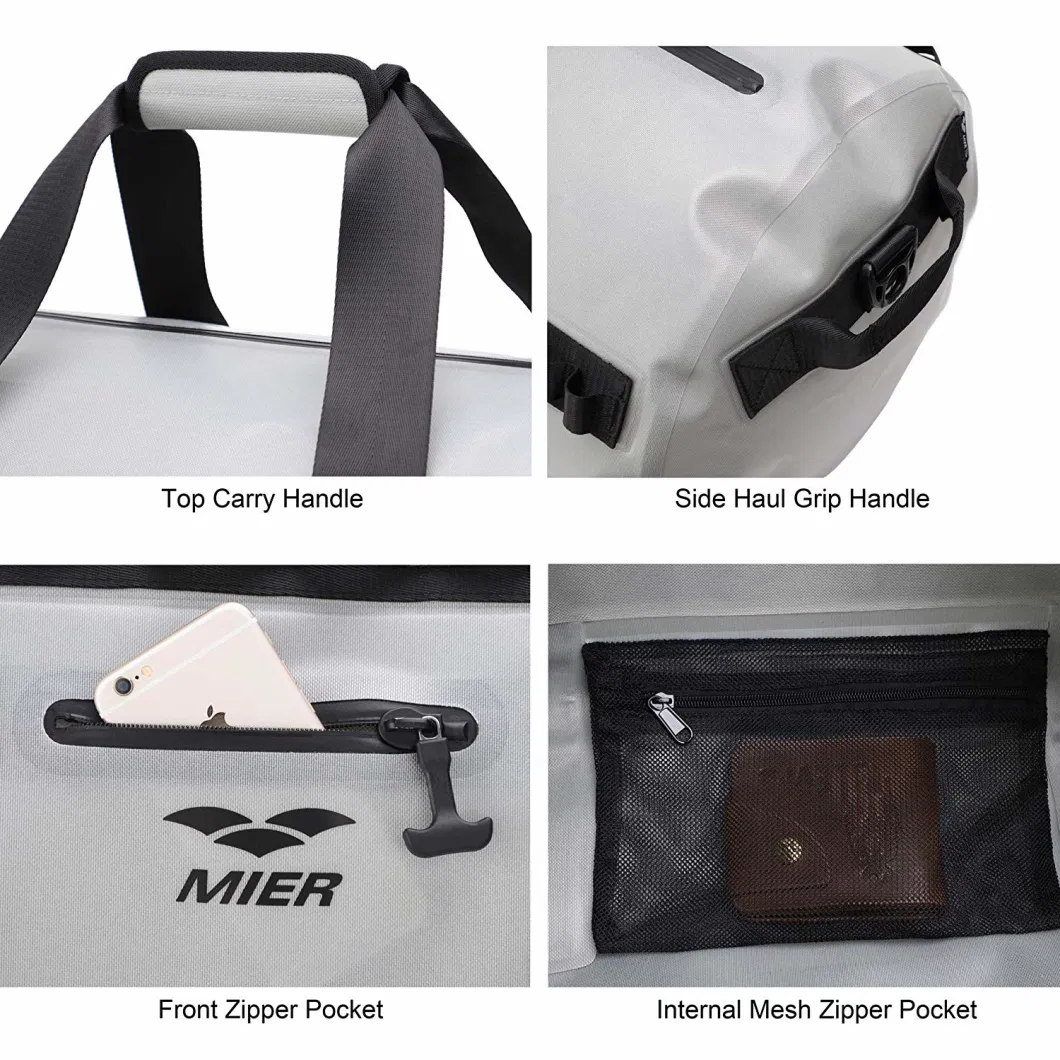 Large Capacity Travel Bag Duffel Bag Sport Travel Waterproof Black Light Blue Dark OEM Customized