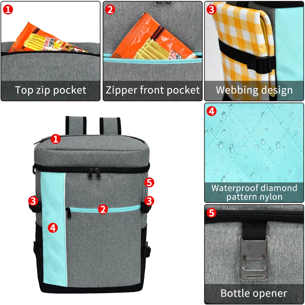 1 PC /Polybag TPU Custom Carton Insulated Bag Cooler Backpack