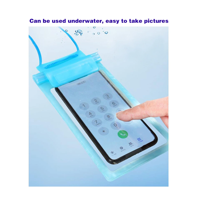 Underwater Universal Waterproof Dry Pouch Mobile Cell Phone Sealed Touchscreen Bag/Case PVC for Water Sports