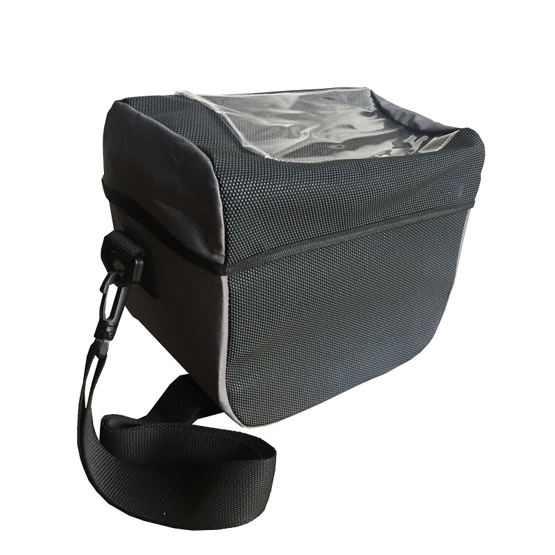 600d Polyester Bicycle Bag Waterproof Bag Fitted on Handlebar (HBG-050)