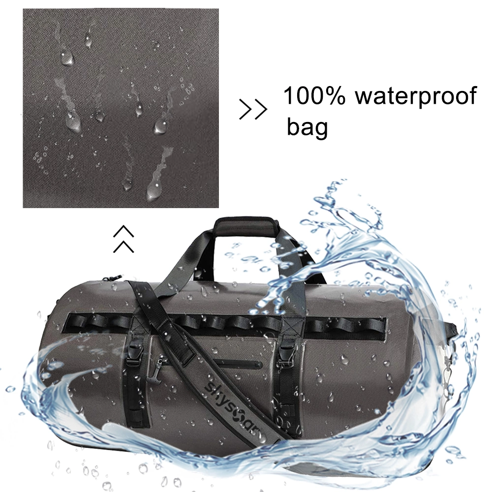 Waterproof Airtight TPU Keep Gear Dry Dry Duffel Bag for Motorcycle, Kayaking, Rafting, Skiing