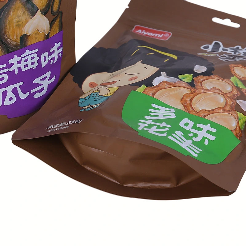 Custom Waterproof Biodegradable Plastic Food Packaging Stand up Pouch