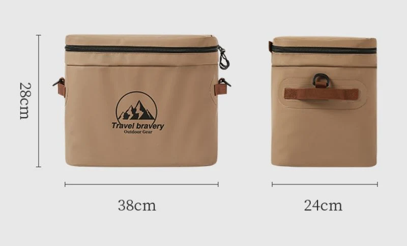 Heavy-Duty Waterproof Ice Cooler Bag Soft Cooler Pack Camping Cooler Bags Portable Tote Lunch Bags Beach Travel PVC Camp Cooler Box Reusable Picnic Cool Bag