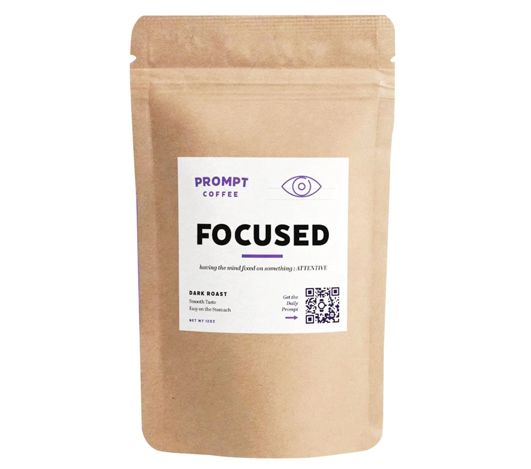 Custom Printing Waterproof 100% Biodegradable Stand up Kraft Paper Packaging Coffee Pouch
