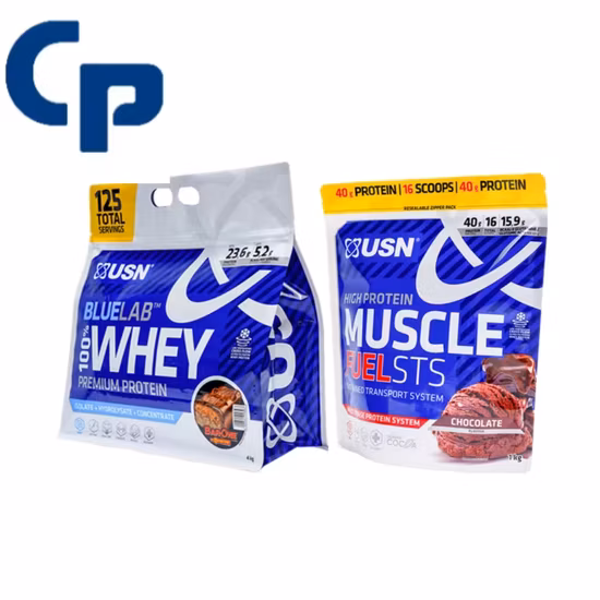 Custom High Quality Aluminum Foil Waterproof Resealable Ziplock Cookies Stand up Pouch