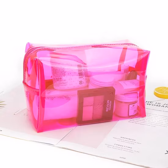 Cosmetic Bags Waterproof Portable Make up Bag Women PVC Pouch
