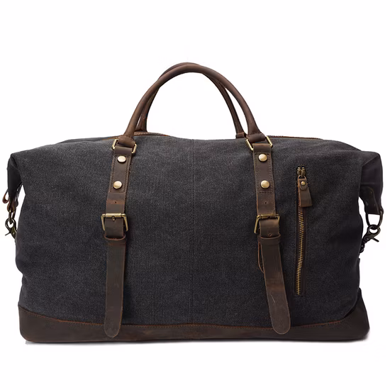 Manufacturer Retro Waterproof Fashion Leisure Travel Luggage Canvas Duffel Bag